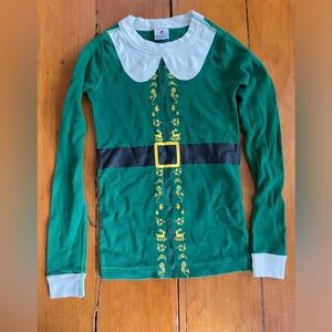 Hanna Andersson Elf long john pjs Size 8